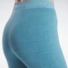 Reebok Knitted Sweatpants Women's Blue Moderate Slim Fit Pants HS4753