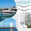 2 Pcs Marine Hardware Rope Cleat, 4 Inch Stainless Steel Dock Cleats Heavy Duty Rope Cleat Marine Stainless Deck Boat Cleats with Mounting