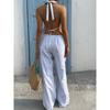 2026 Summer New Vacation Striped Vest Casual Long Pants Women's Casual Suit