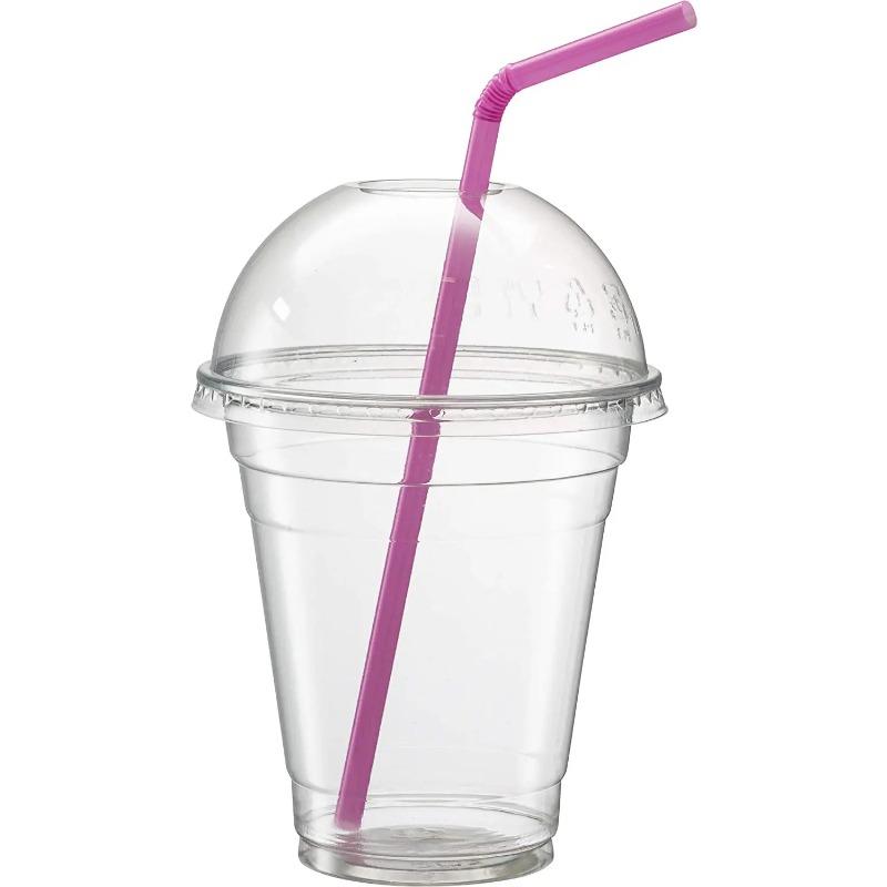 200pcs Transparent Color Bendable Drink Straw, Disposable Soybean Milk And Other Necessities, Fashionable And Practical
