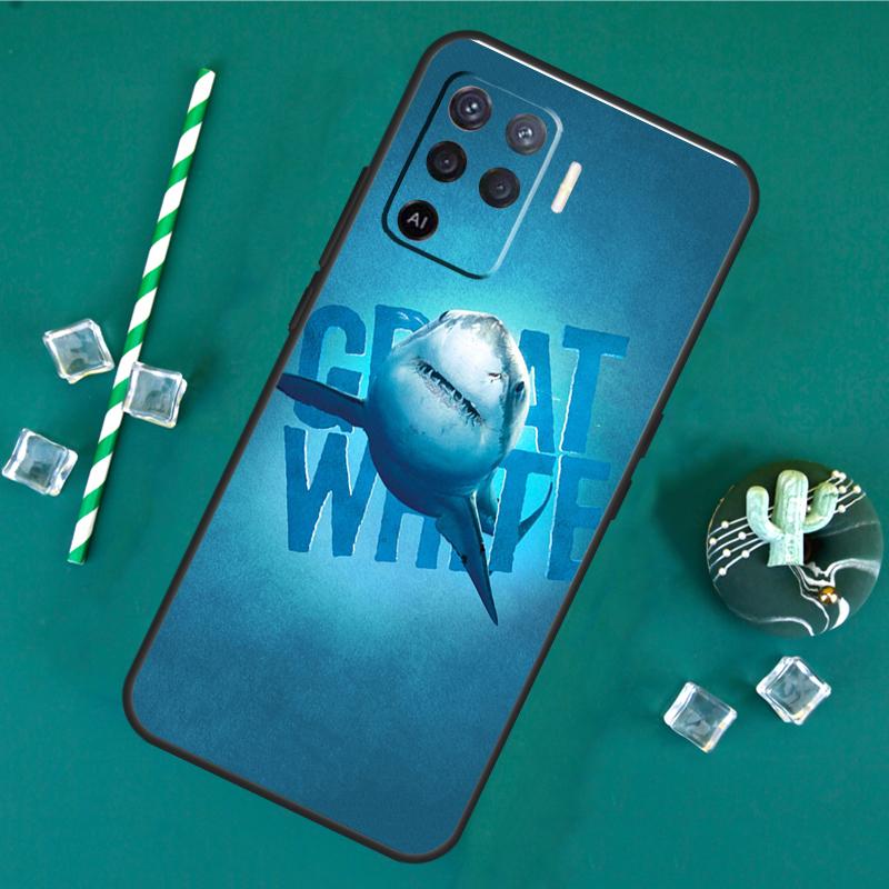 Shark and Killer Whale Phone Case For Oppo A18 A38 A58 A78 A98 A40 A60 A80 A91 A15 A17 A74 A94 A54 A57S A16 A76 A96