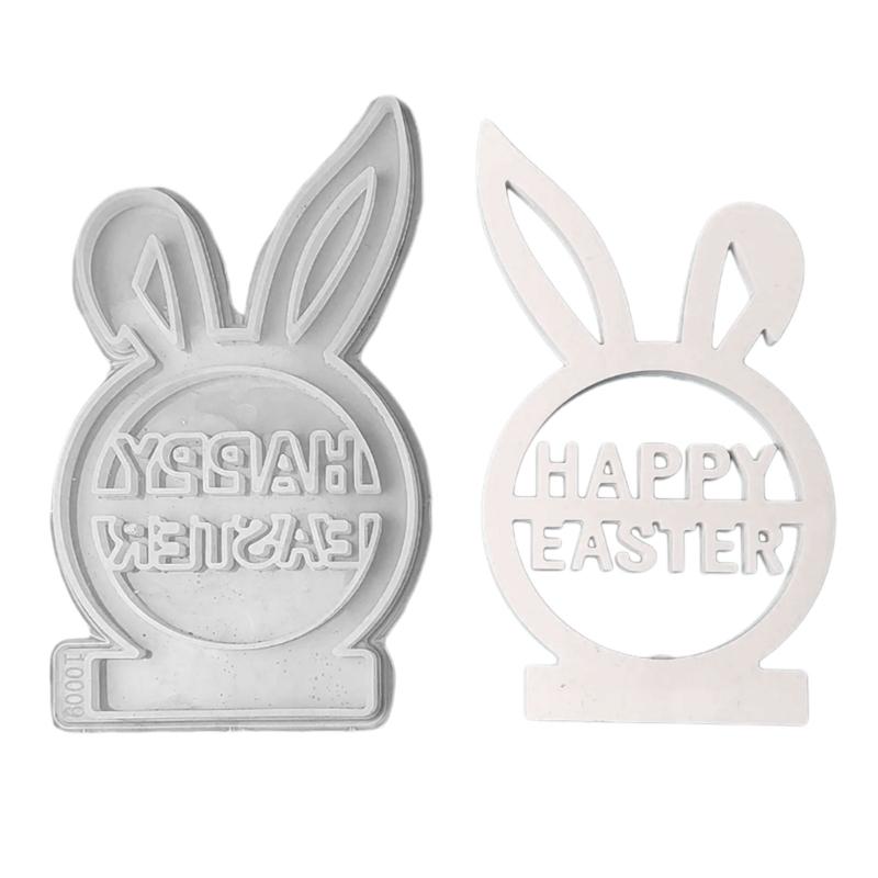 Rabbit Holder Resins Molds Candlesticks Silicone Molds Easter Rabbit Mould Dropshipping