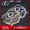 2026 Hot Interior Stickers 2Pcs Car Logo Badge Window Trunk Metal Sticker Accessories For Lexus F-SPORT ES RX NX LS UX LM LX GX