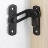 Black Durable Flip With Screws Safety Right Angle Door Buckle Gate Bolt Home Hardware Door Lock