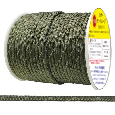 Palapinės virvė su atšvaitine medžiaga, ilgis 50 m, skersmuo 4 mm, ritė, palapinės virvė, parašiutinė virvelė, atšaitas, palapinės virvė, išgyvenimas, lauke, kempingas