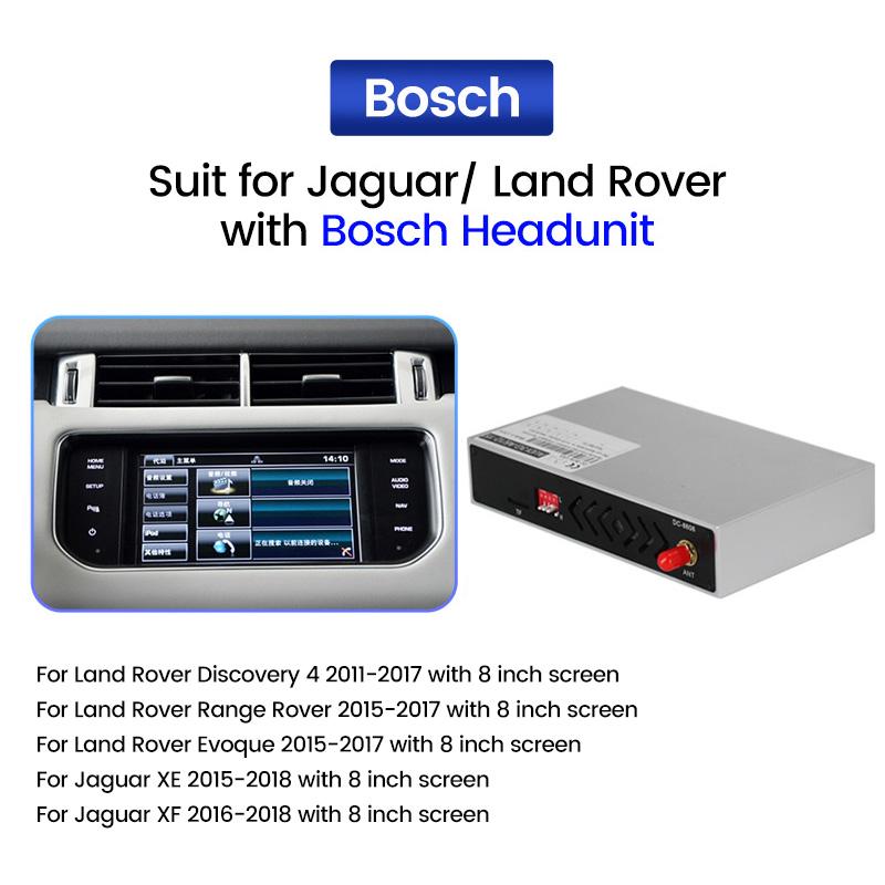 Wireless Carplay Android Auto For Land Rover Range Rover Evoque Discovery Jaguar XE XF Bosch Harman System Multimedia Player GPS