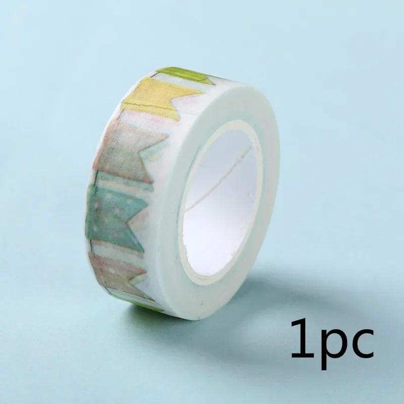 

Совершенно новая цветная лента-флажок DIY украшение скрапбук планер маскировочная лента милые канцелярские товары 1pcs