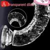 Jiuai Crystal Dildo: Transparent Adult Toy for Women
