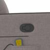 Massage Chair Taupe Fabric