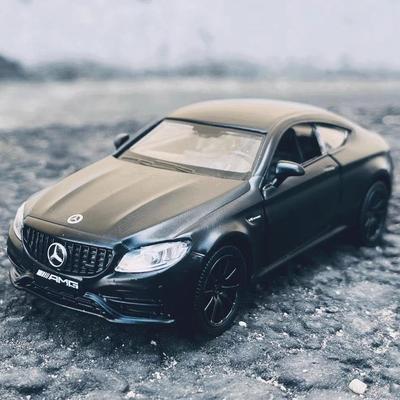 Mercedes Benz C63s AMG Coupe 5 Inch Metal Car Simulation Diecast & Toy Vehicle RMZ City 1:36 Alloy Model Gifts For Children
