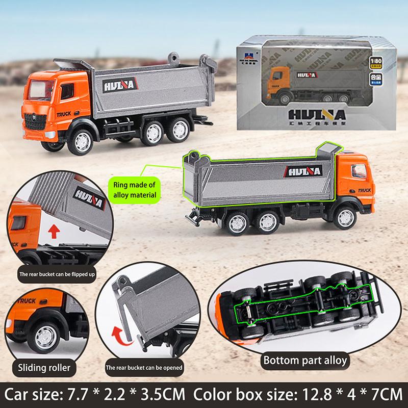 Alloy Engineering Car Model Excavator Dumper Dump Truck Loader Bulldozer Tractor Collection Toys For Kids Gifts