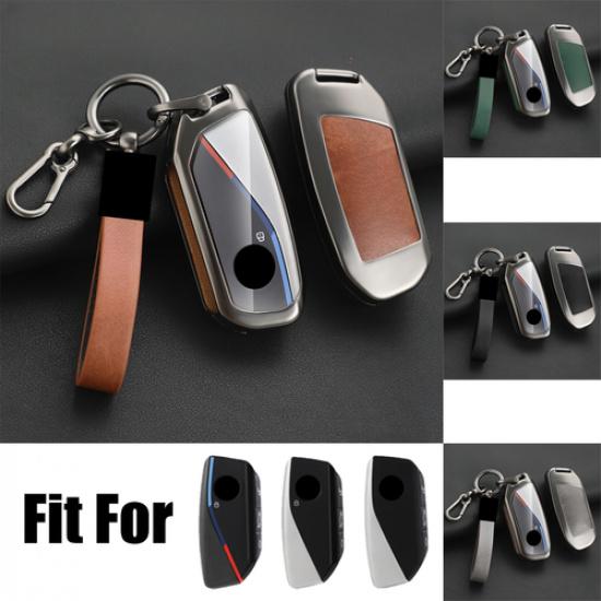Zinc Alloy TPU Leather Car Key Fob Case Cover For BMW 7 Series X7 G07 XM IX I7