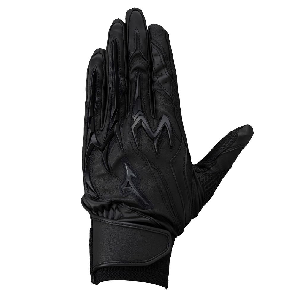 

Mizuno Professional Baseball Batting Gloves Compatible with High School Baseball Rules Dual Tension Silicone Power Arc DI 1EJEH250 miz24ss чёрный