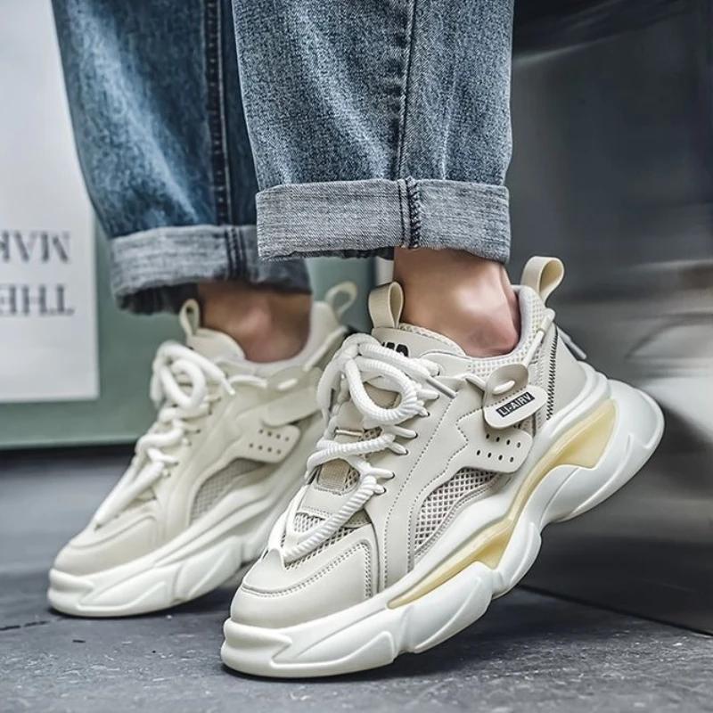 Fashion Running Cushioned Insole Male Sports Shoes HikingTrekking Jump Summer Sale Walking Spring and Autumn Wide Men's Casual Sneakers