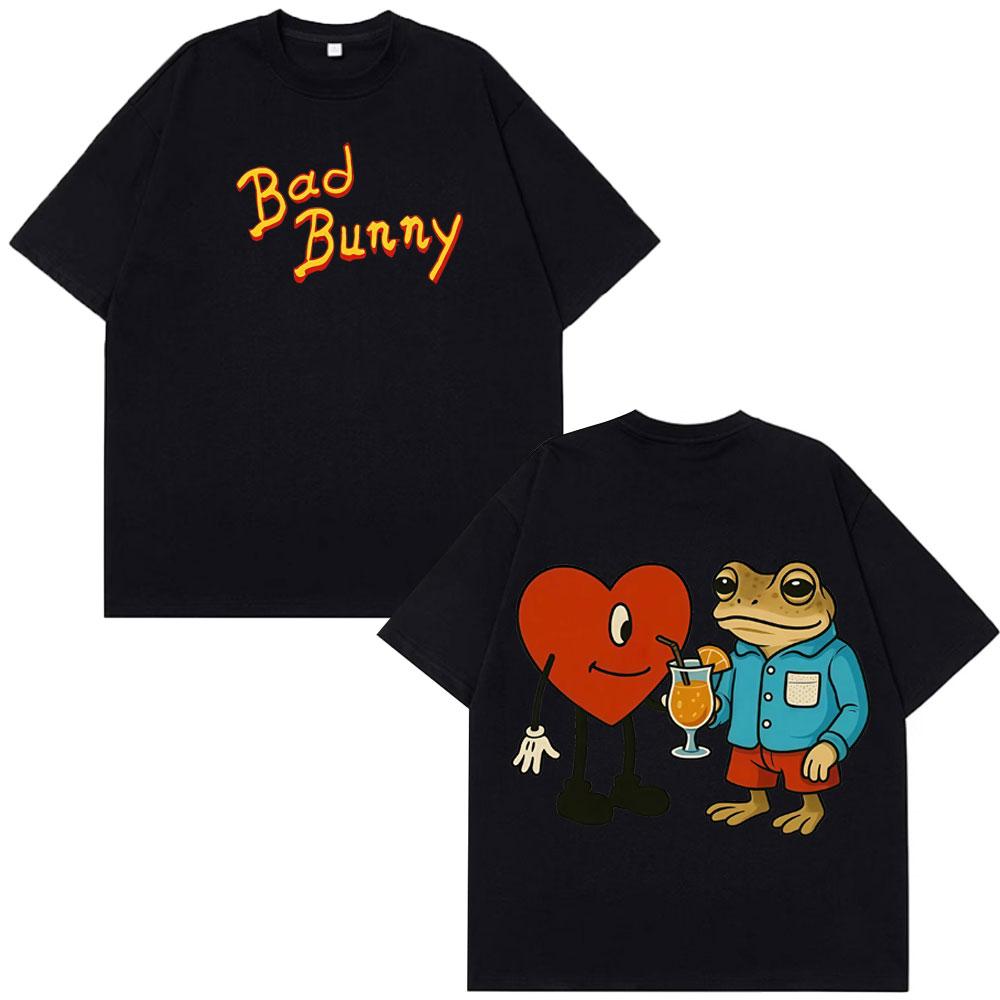 

Rapper Bad Bunny Debi Tirar Mas Fotos DTMF World Tour T Shirts Mens Women Hip Hop Tshirts Summer Cotton Harajuku Tshirts 4XL