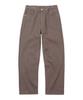 LXT Brushed Cotton Back Elastic Semi-Wide Chino Pants [Brown]