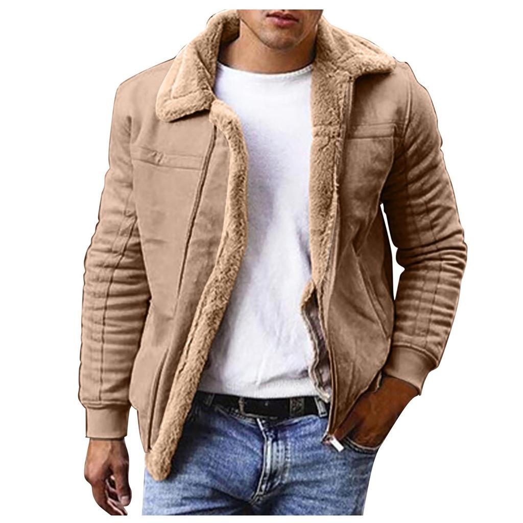 Men's Artificial Wool Suede Cross-border Men's New Thermal Jacket Men's Coat