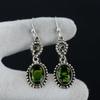 Peridot Örhängen, Handgjorda Örhängen, 925 Sterlingsilver Örhängen, Citrin Smycken Örhängen, Gåva till Hennes, Hängande Örhängen För Kvinnor Gåvor