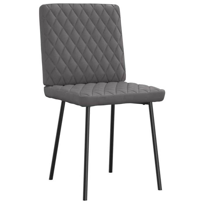 VidaXL Chaises à manger lot de 4 gris similicuir, chaise, chaise de salon, chaise d'appoint, chaise de cuisine, siège à 3315215