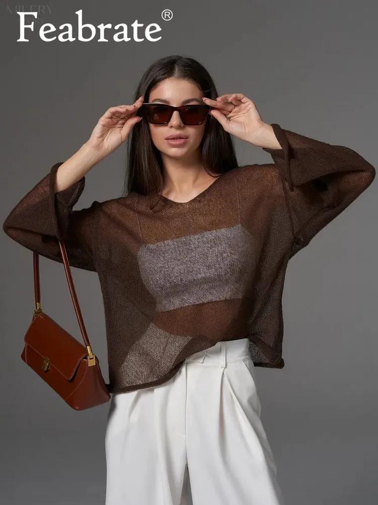 Thin Round Neck  Sleeve Knitted Bottoming Shirt