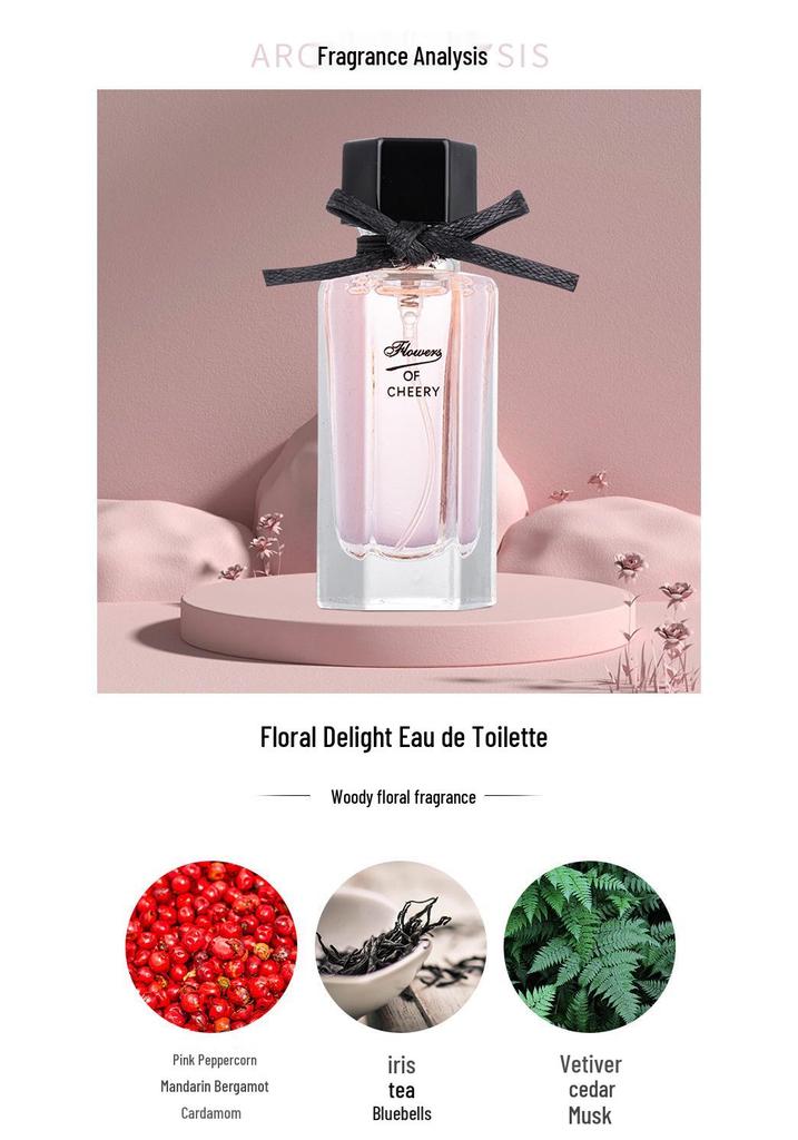 Pink Scarlett Ladies' Perfume Gift Set: Long-Lasting Floral Scent, Four Pieces