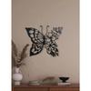 1pc Metal Butterfly Flower Wall Art Decor Iron Hanging Home Living Room Dining Room Bedroom Bathroom Decoration