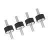 4pcs M6 Rubber Mounts Male Anti Vibration Silentblock Car Boat Bobbins (VV20*10 M6*18)