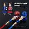 AC R134A Quick Coupler Adapter Fittings Adjustable R134A Connector H/L Manifold Connector For Car Air Condition Recharging