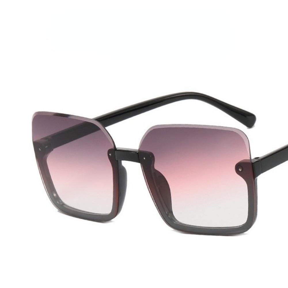 Fashion Retro Gradient Beach UV400 Lens UV Protection Square Sunglasses Ladies Men