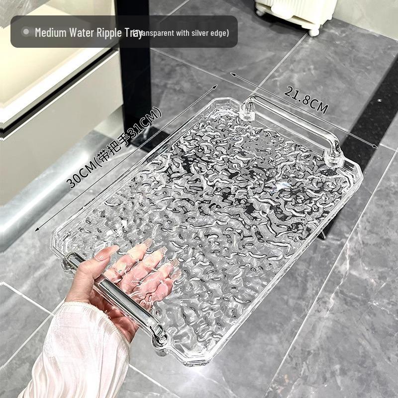 2023 Luxury Tea Tray Set: Elegant Tea & Water Cup Tray for Living Room or Club Coffee Table