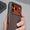 Magnetic Lattice Woven Magsafe Case For iPhone 17 16 Pro Max 17Pro 16Pro Luxury Metal Button Wireless Charging Shockproof Cover