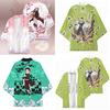 Demon Slayer Cartoon Printed Top Agatsuma Zenitsu Tanjiro Kamado Cosplay Costume