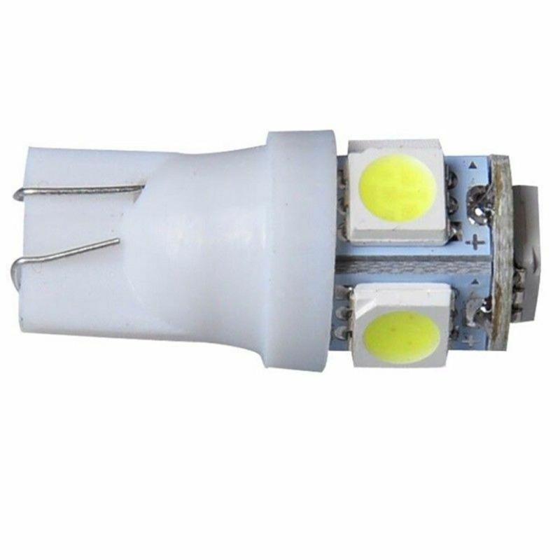 10 Pcs W5w T10 5050 5smd Car Led Light Bulbs Super Bright Width Lamp License Plate Lights Indicator