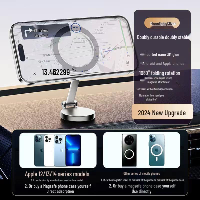 Magnetic Car Mount for Magsafe - Universal Navigation & Phone Holder