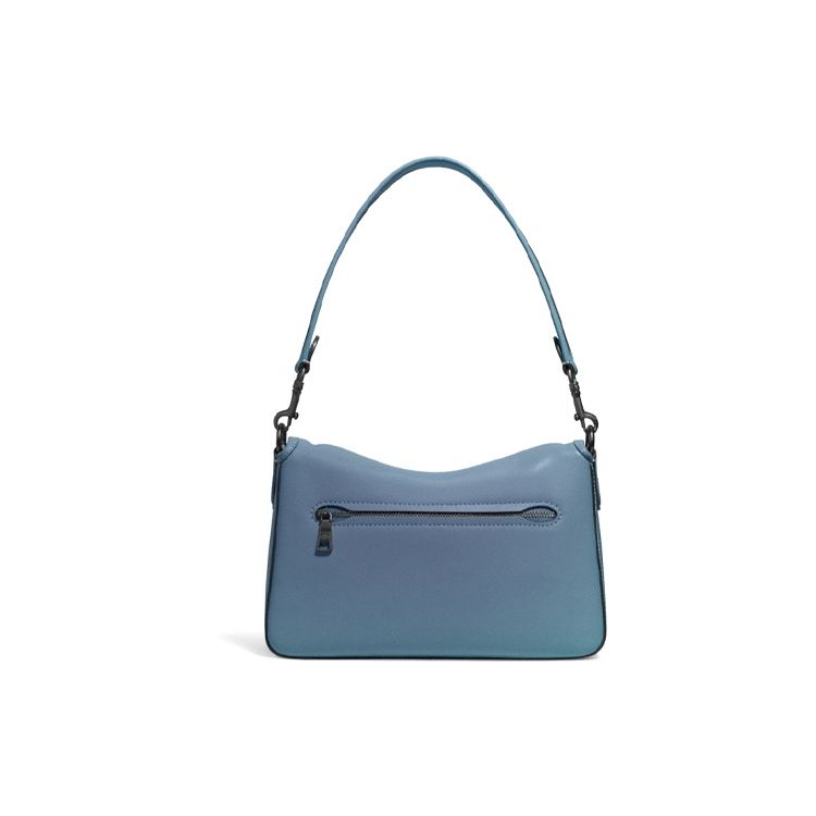 Coach Tabby 26 Flap Rhinestone C Logo Buckle Leather Shoulder Bag Women Shoulder Bag Washed-Denim C4823-V5D61