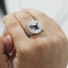 22MM Stainless Steel Eagle Engraving Round Ring for Men