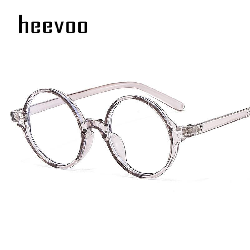 

European and American Small Frame Artistic Eyeglasses Fixing Device Style Retro Round Glasses Frame Light Flat Anti-blue Light серый
