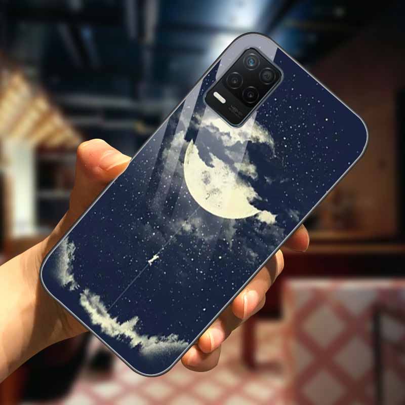 

Tempered Glass Case for Realme 8 5G Pro Cover Protective Fashion Luxury Bumper For OPPO Realme 8Pro Phone Shell Realme8 Space Realme 8 5G