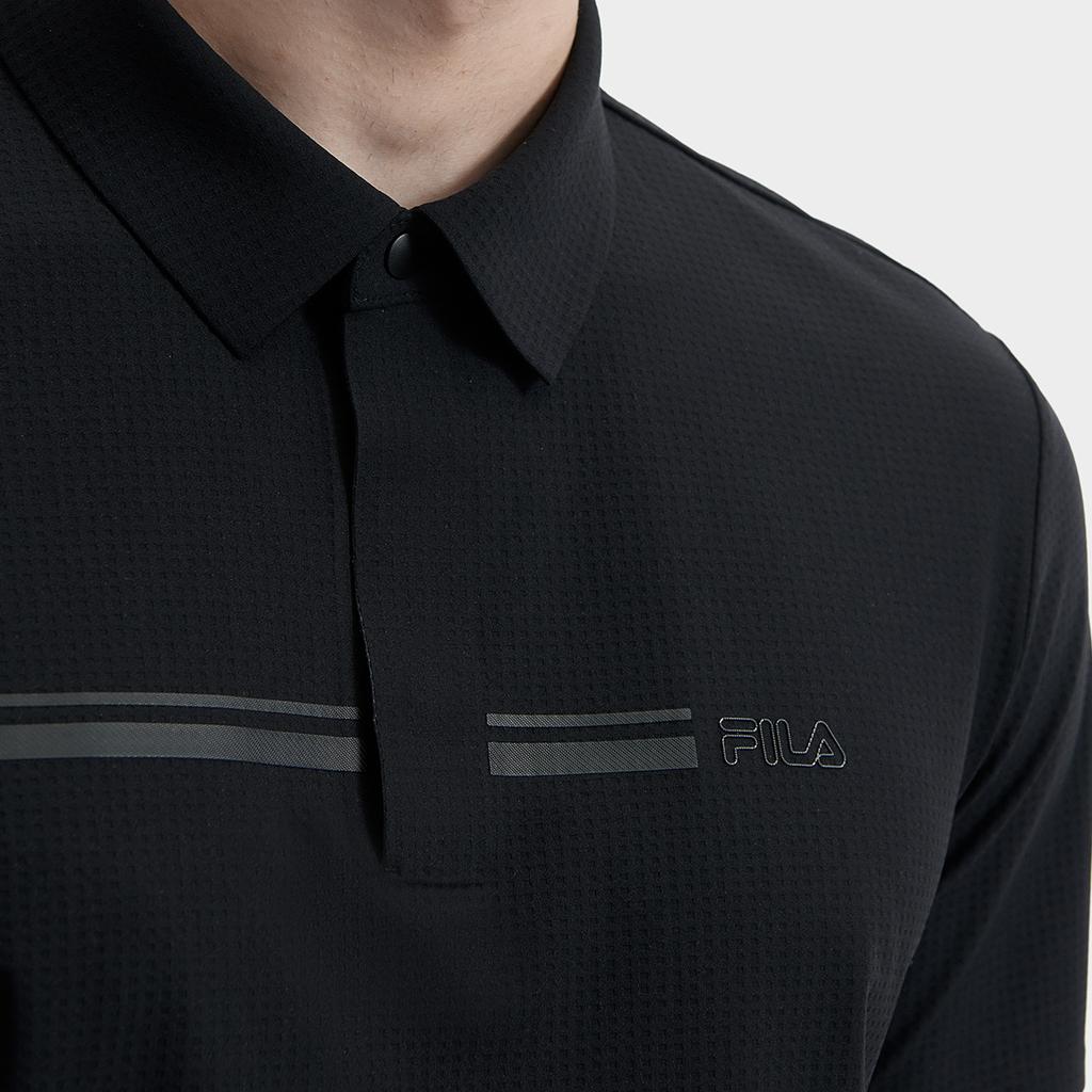 Fila Blue Series Fashion Sports Polo Shirt Men Tops Black F11M422120FBK