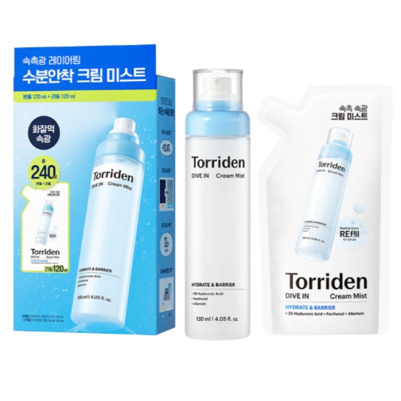 

[NEW] Torriden DIVE-IN Low Molecular Hyaluronic Acid Cream Mist 120ml Refill Set
