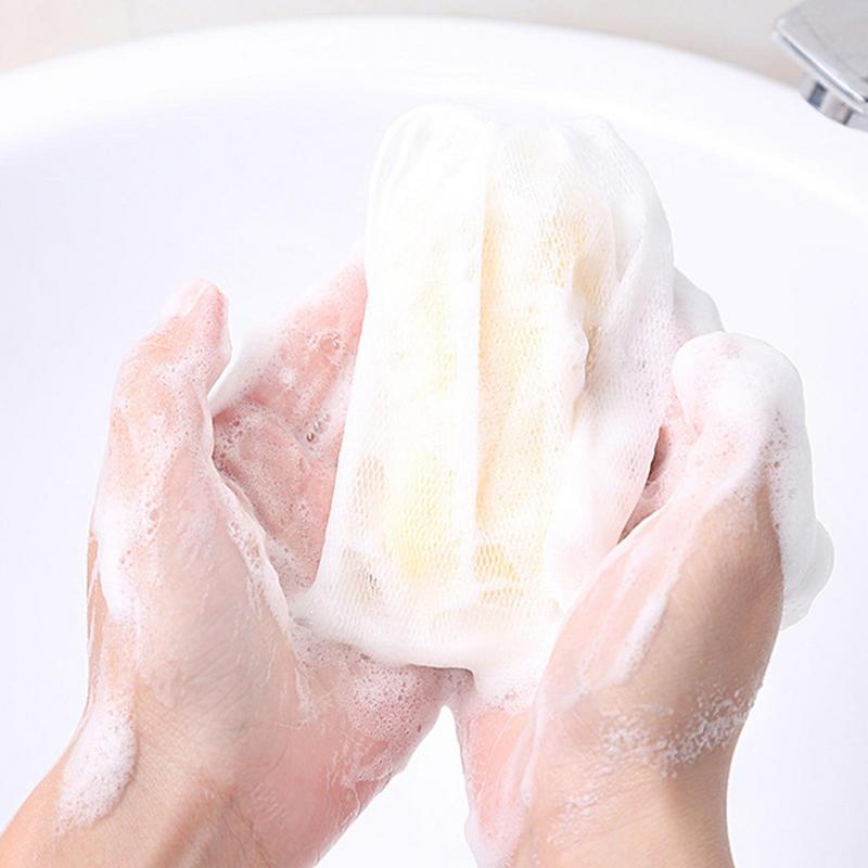 Soap Net Mesh Bag For Foam Face Wash Exfoliating Bag And Soap Pouch Face Wash Milk Foaming Net For Bubble Making 12*9cm