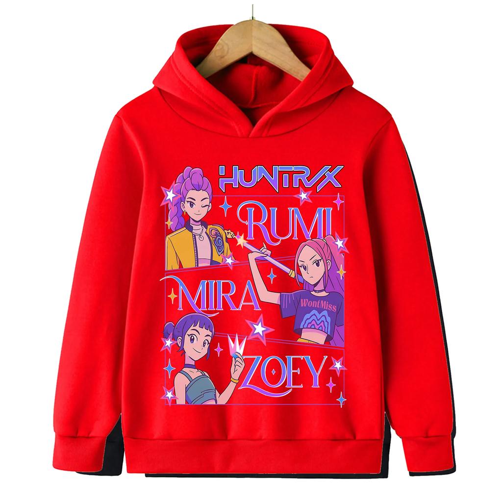 Kpop Devil Hunter Children's Clothing: Comfortable, Fashionable and Trendy Children's Sports Hoodies for Boys and Girls