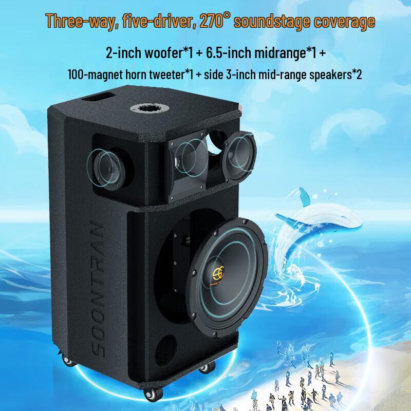 Songchuan International 12-inch KTV Bluetooth Audio System CN Plug (adapter Included) (CN Version)