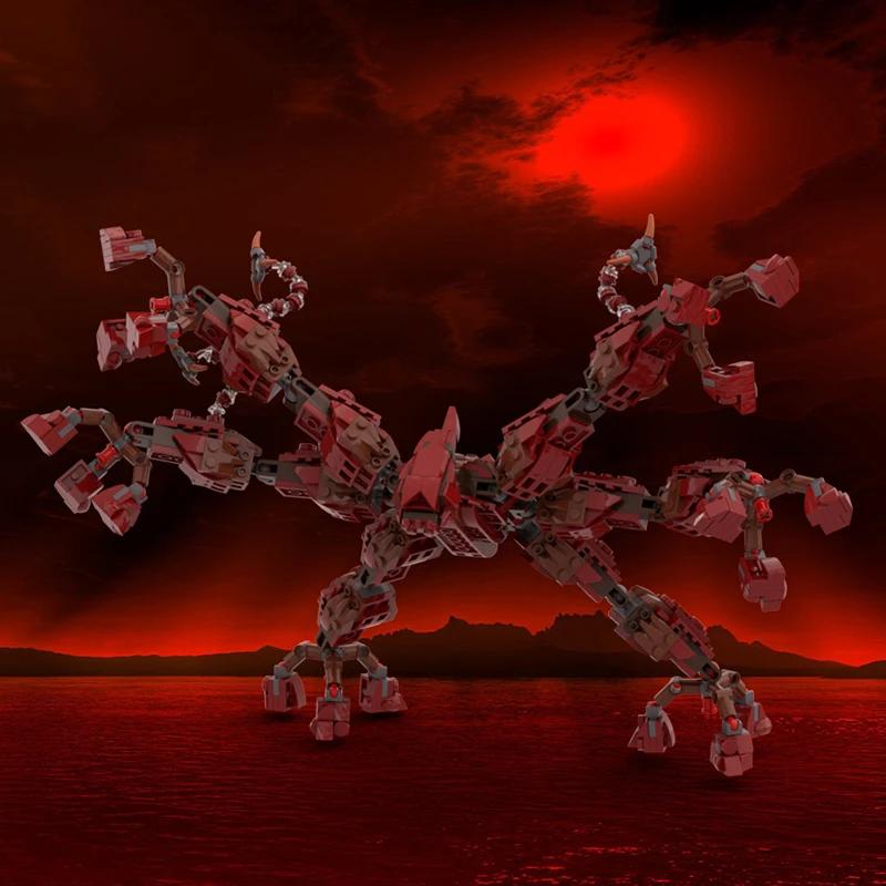 MOC Mind Flayer Monster Bausteine Set Für Strangered Modell Vecna Uhr Figuren Eleven Van Steine Puzzle DIY Spielzeug Kindergeschenke