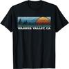 Retro Sonnenuntergang Streifen Warner Valley, Kalifornien T-Shirt