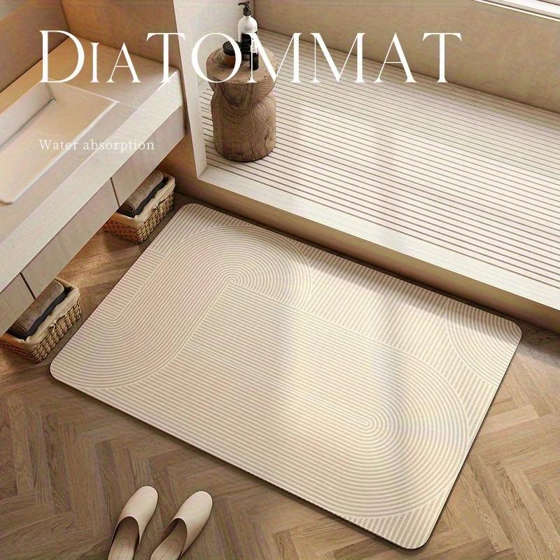 Diatomite Foot Mats Bath Mat Bathroom Absorbent Quick Dry Diatomite Mud Toilet Rug Shower Pad For Living Room Washable