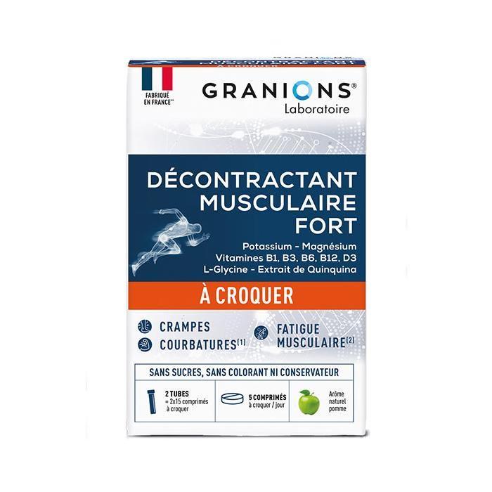 Granions Décontractant Musculaire Fort - 30 Comprimés À Croquer