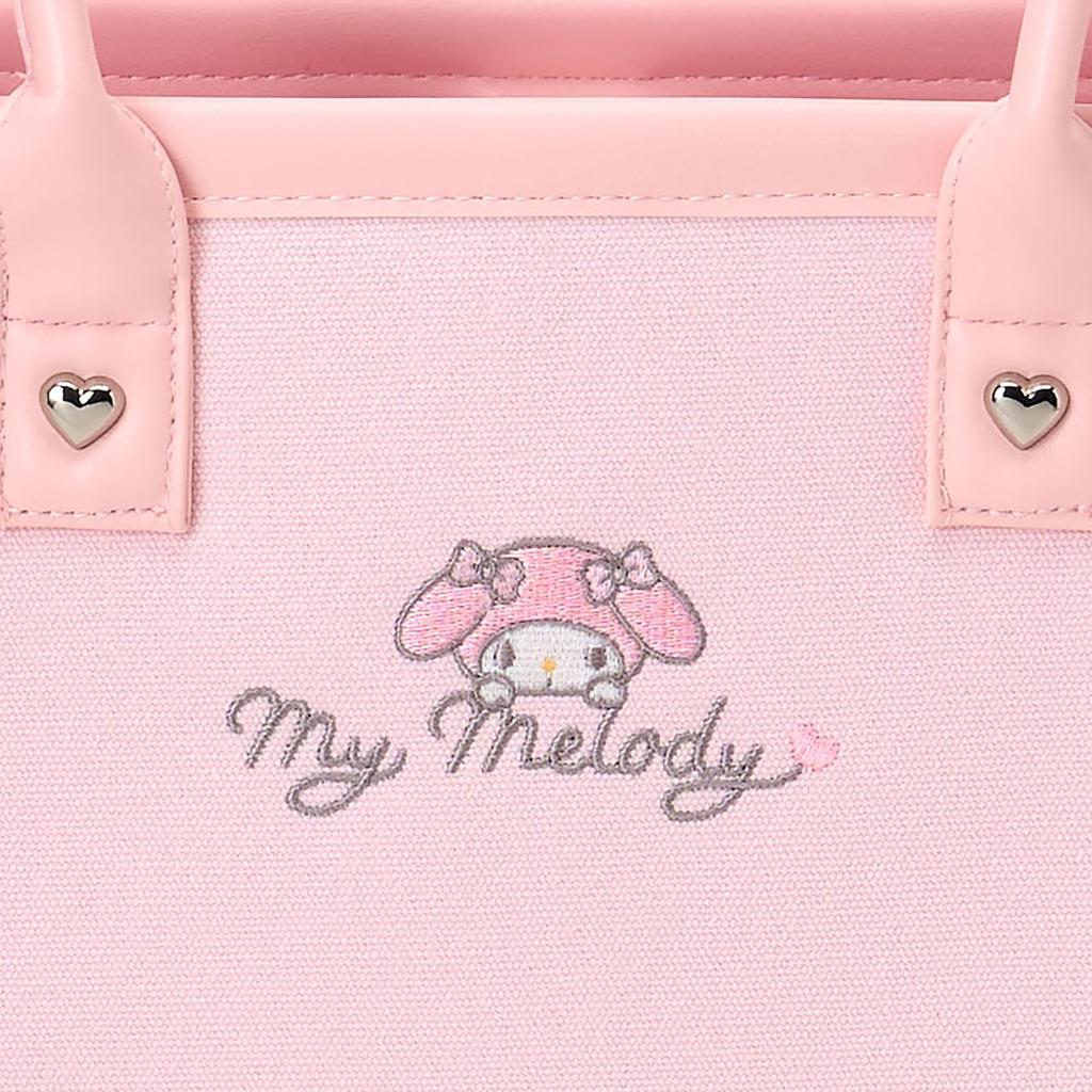 Sanrio Square Tote Bag My Melody Suitable for ages 3 and up 011843 Charm-Attached - - -