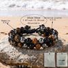New Exotic Anklet Bracelet Woven Bracelet Black Gallstone Tiger's Eye Bracelet Beaded Beads