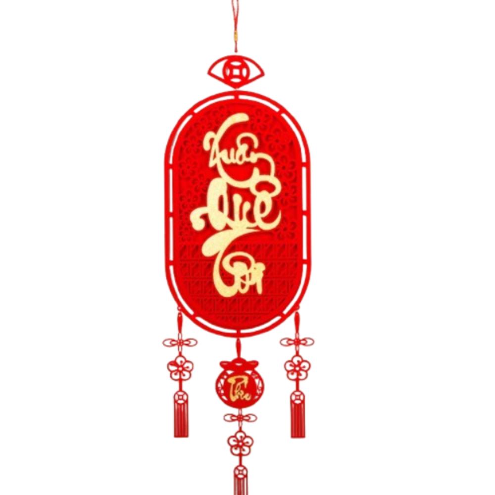 Traditional Fu Character Pendants Chinese Style 2025 New Year Door Couplet  New Year Gift